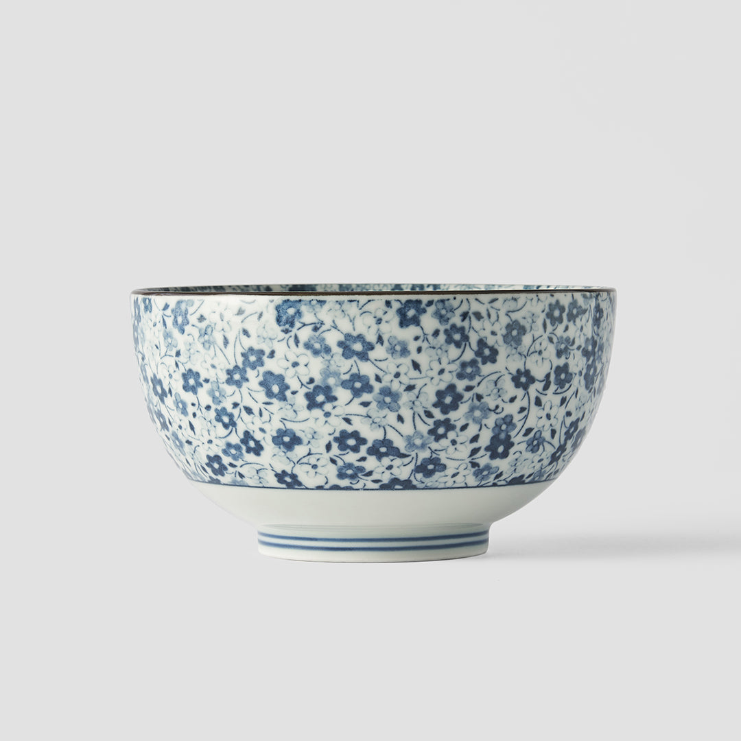 Bowl 13cm Blue Daisy Glaze V637-C2792