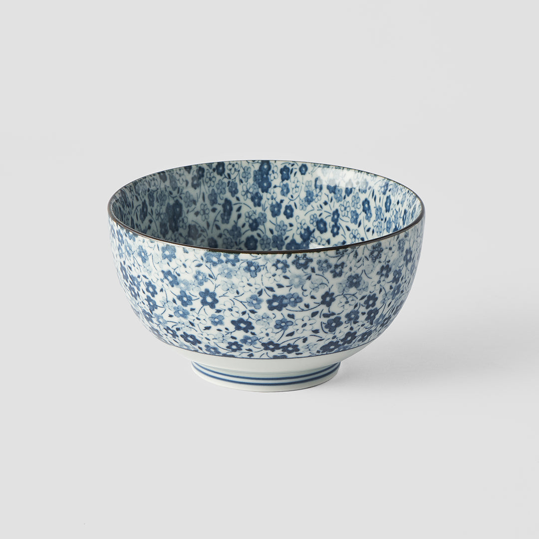 Bowl 13cm Blue Daisy Glaze V637-C2792