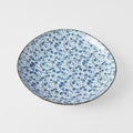 Dinner Plate 23cm Blue Daisy Glaze V637-C2793