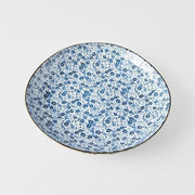 Dinner Plate 23cm Blue Daisy Glaze V637-C2793