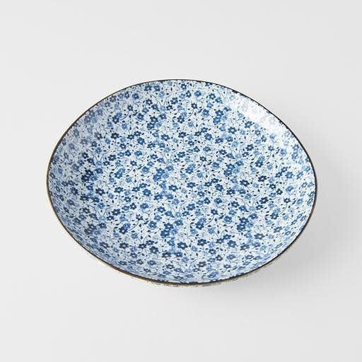 Dinner Plate 23cm Blue Daisy Glaze V637-C2793