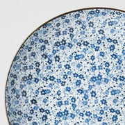 Dinner Plate 23cm Blue Daisy Glaze V637-C2793