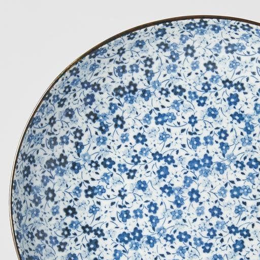 Dinner Plate 23cm Blue Daisy Glaze V637-C2793