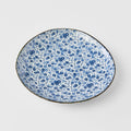 Side Plate Organic 19cm Blue Daisy Glaze V637-C2794