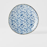 Side Plate Organic 19cm Blue Daisy Glaze V637-C2794