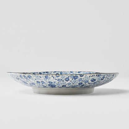 Side Plate Organic 19cm Blue Daisy Glaze V637-C2794