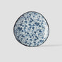 Saucer Organic Shape 12cm Blue Daisy Glaze V637-C2795