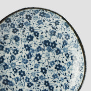 Saucer Organic Shape 12cm Blue Daisy Glaze V637-C2795