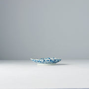 Saucer Organic Shape 12cm Blue Daisy Glaze V637-C2795