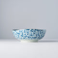 Bowl Organic Shape 20cm Blue Daisy Glaze V637-C2797