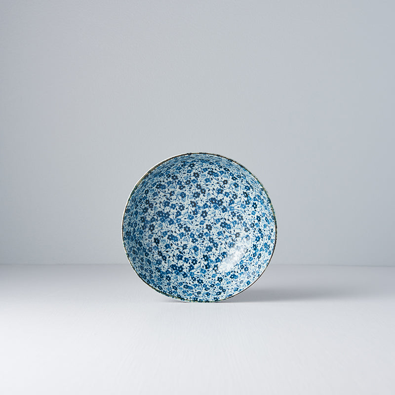 Bowl Organic 16.5cm Blue Daisy Glaze V637-C2798