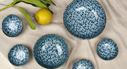 Bowl Organic 16.5cm Blue Daisy Glaze V637-C2798