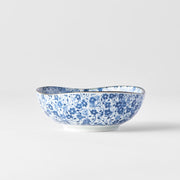 Sauce Dish Organic 11cm Blue Daisy Glaze V637-C2799