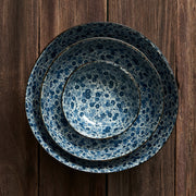 Sauce Dish Organic 11cm Blue Daisy Glaze V637-C2799