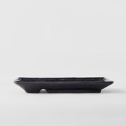 Dumpling Plate 21cm Black Glaze V637-C2865