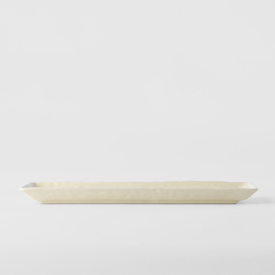 Dumpling Plate 33cm Ivory White Glaze V637-C2866