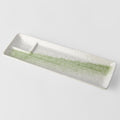 Dumpling Plate 33cm Green Brushstroke V637-C2867