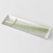 Dumpling Plate 33cm Green Brushstroke V637-C2867