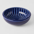 Bowl Thick Edge 24cm Indigo Drip Glaze V637-C2873