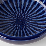 Bowl Thick Edge 24cm Indigo Drip Glaze V637-C2873