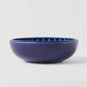 Bowl Thick Edge 24cm Indigo Drip Glaze V637-C2873
