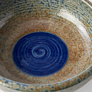Bowl Thick Edge 24cm Earth & Sky Glaze w/ Blue pool V637-C2874