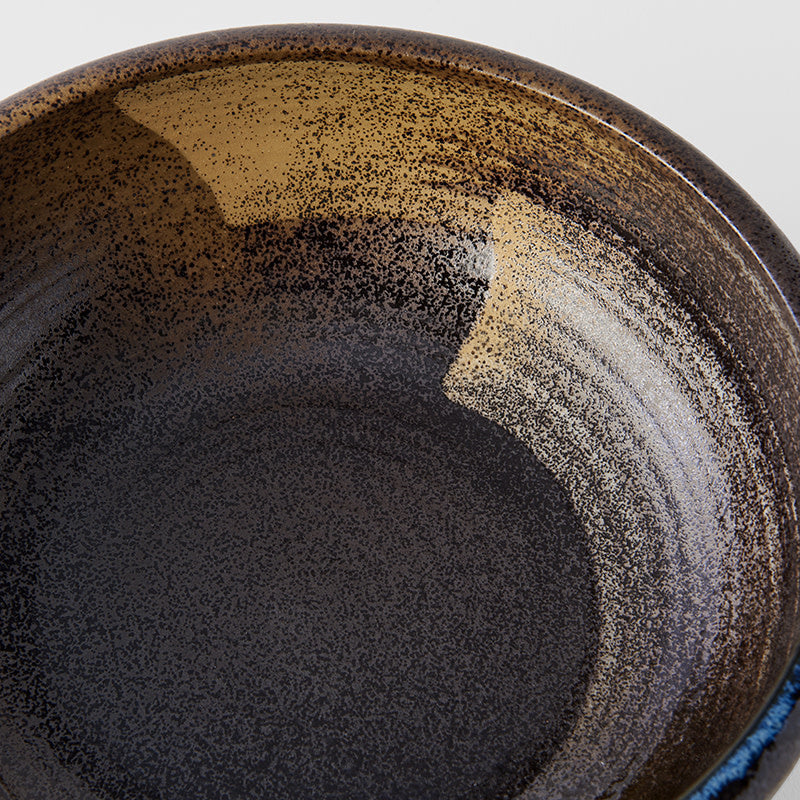 Pasta Bowl 23.5cm Gold Brushstroke Glaze - Thick Edge V637-C2875
