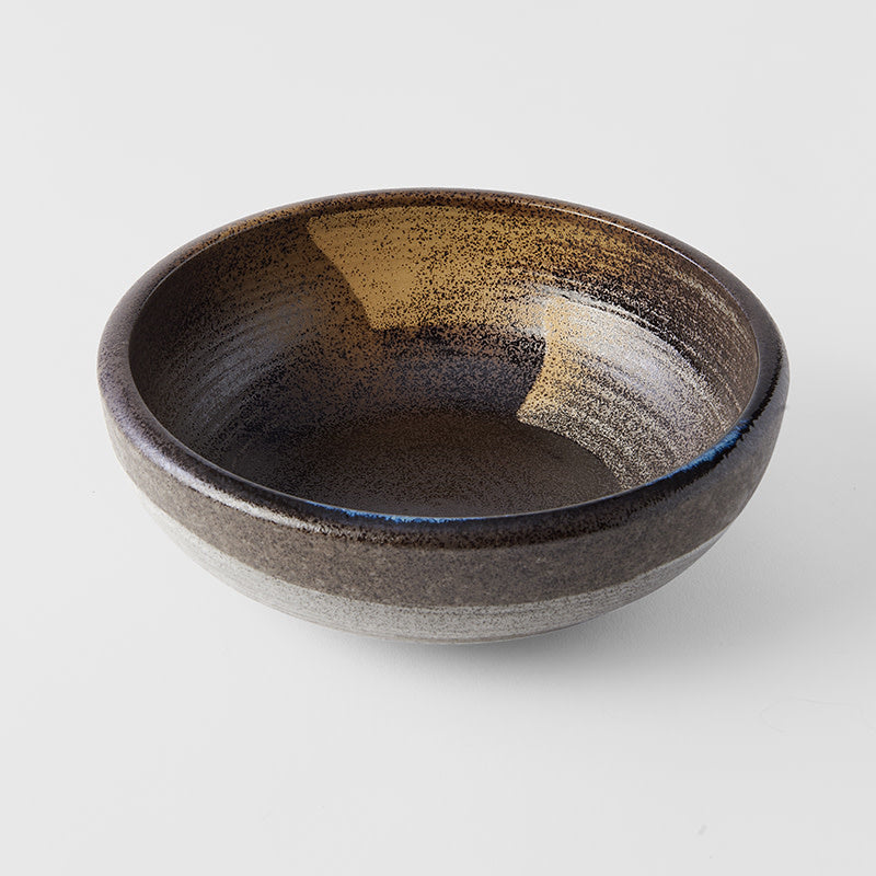 Pasta Bowl 23.5cm Gold Brushstroke Glaze - Thick Edge V637-C2875