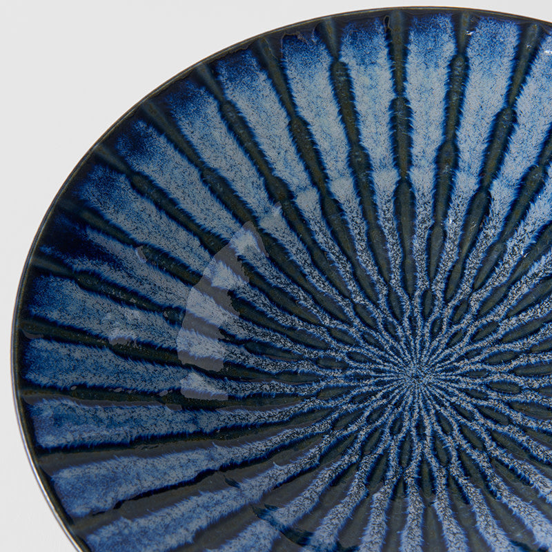 Bowl 24cm Indigo Drip Glaze V637-C2882