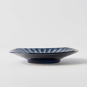 Plate Square 18cm Indigo Drip Glaze V637-C2887