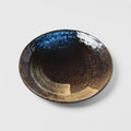 Dinner Plate 24cm Gold Brushstroke Glaze V637-C2901