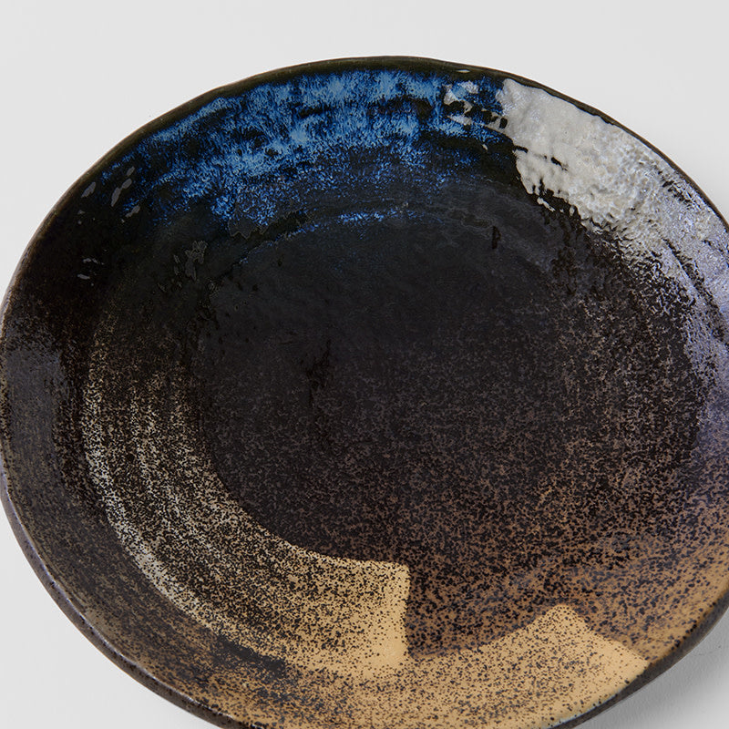 Dinner Plate 24cm Gold Brushstroke Glaze V637-C2901