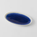 Plate Oval 22cm Ocean Blue Glaze V637-C2913