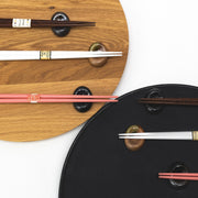 Chopstick Rest Pebble Black Sakura Design V637-C2921