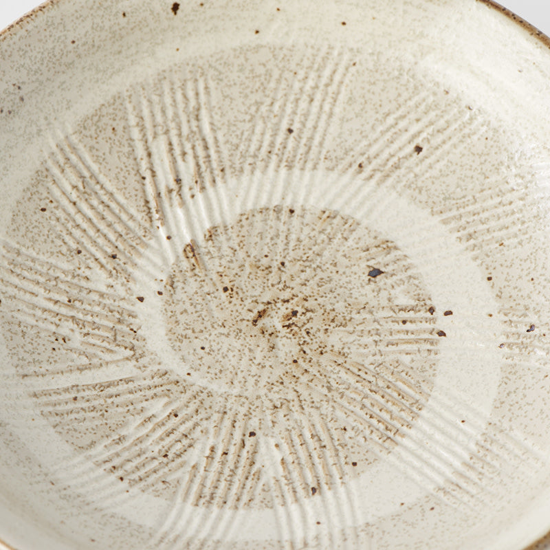 Plate Organic 13cm Spiral Sand Glaze V637-C2924