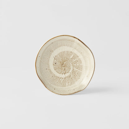 Plate Organic 13cm Spiral Sand Glaze V637-C2924