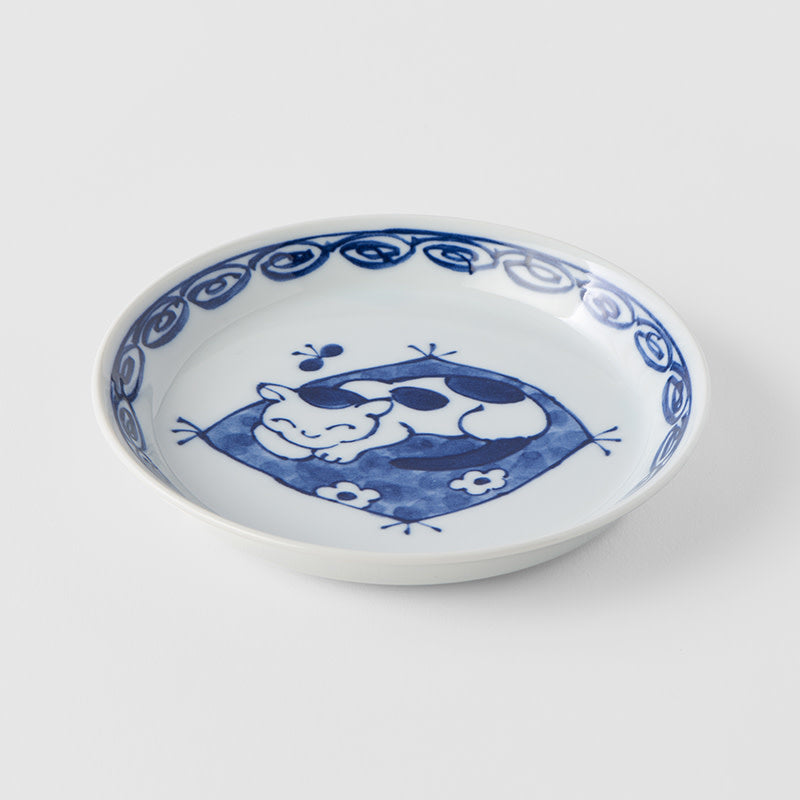 Plate 14.3cm Cat On Mat Design V637-C2928