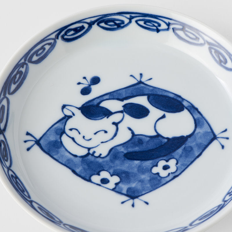 Plate 14.3cm Cat On Mat Design V637-C2928
