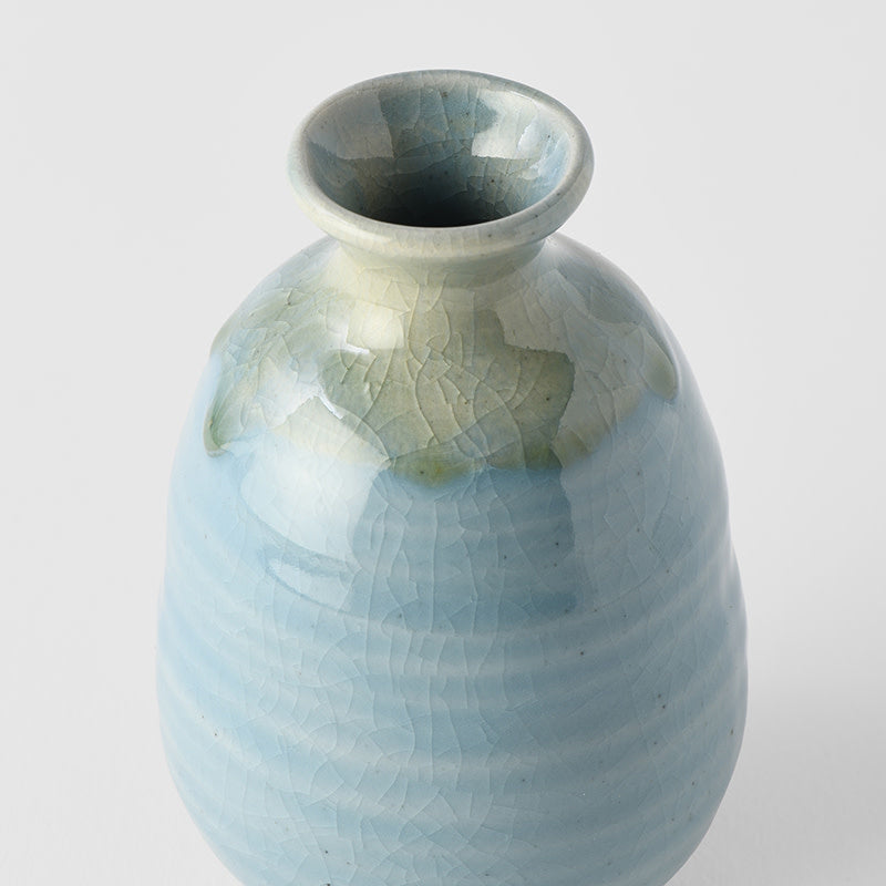 Sake Jug 280ml Crazed Blue Glaze V637-C2947