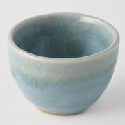 Sake Cup 30ml Crazed Blue Glaze V637-C2948