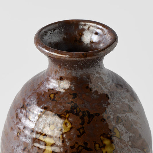 Sake Jug 280ml Brown blend Speckle Glaze V637-C2949