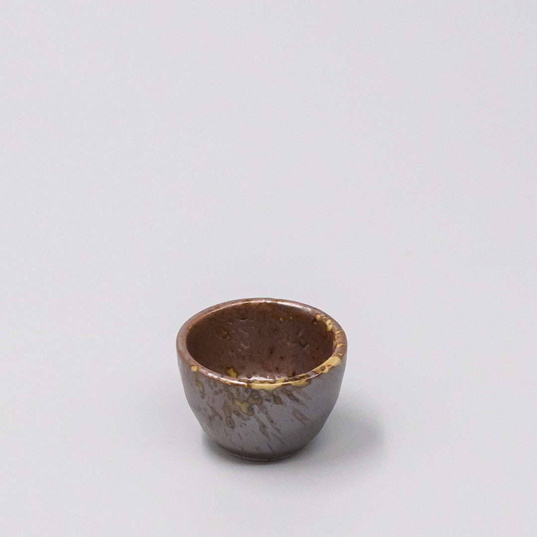Sake Cup 30ml Brown blend Speckle Glaze V637-C2950