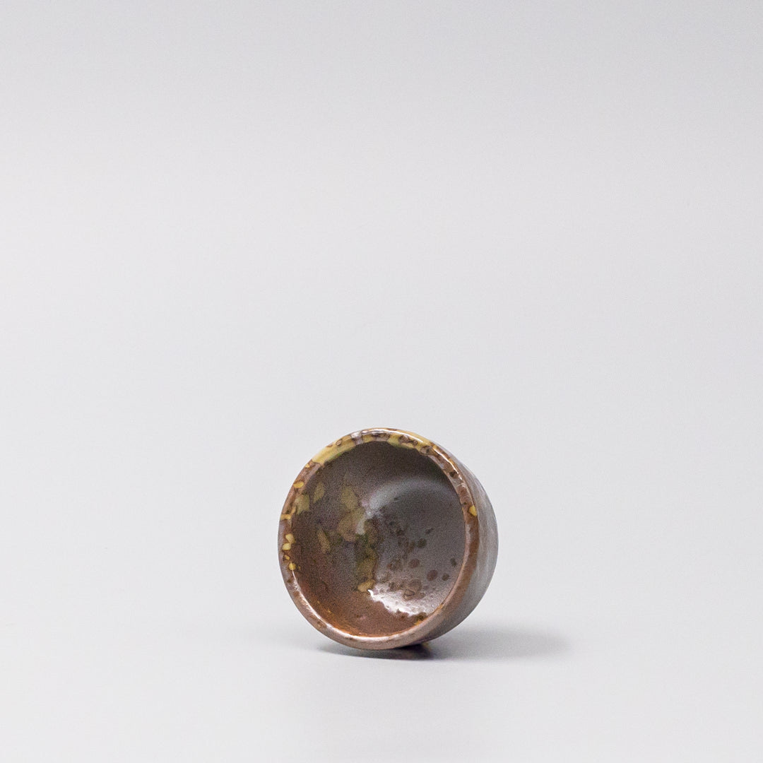 Sake Cup 30ml Brown blend Speckle Glaze V637-C2950