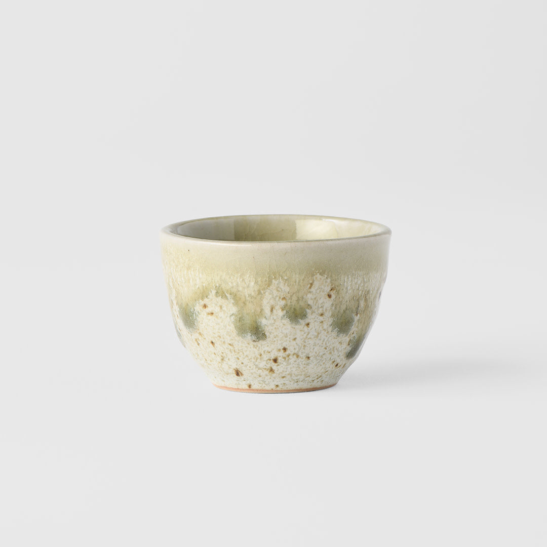 Sake Cup 30ml Light Green Drip Glaze V637-C2954