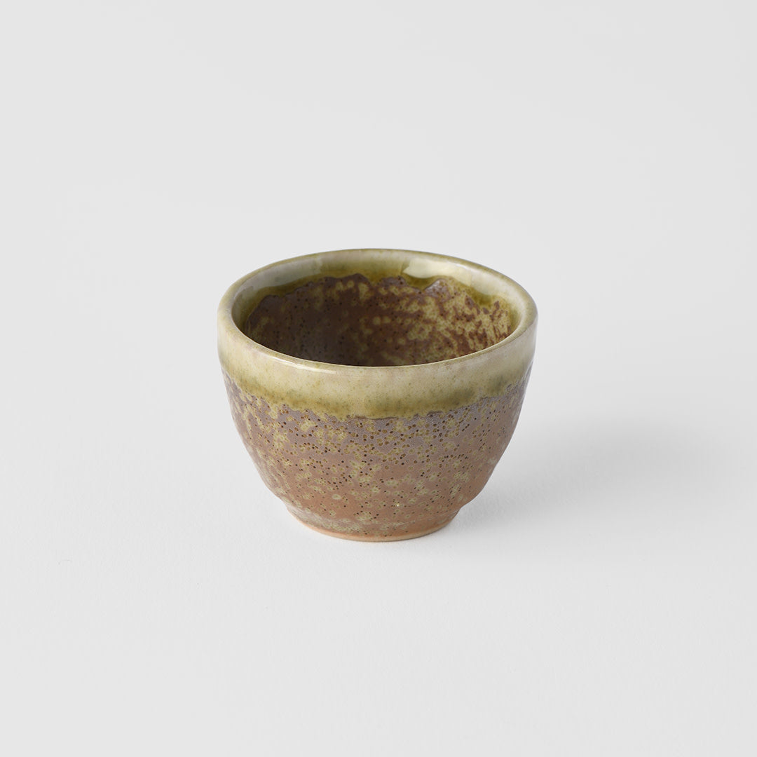 Sake Cup 30ml Light Brown Glaze V637-C2962