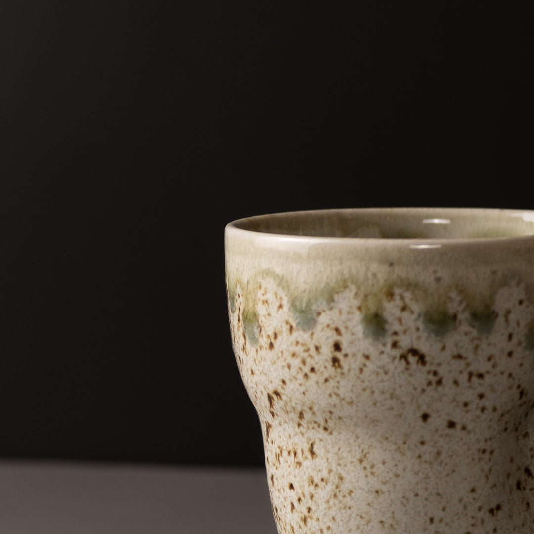 Mug Yunomi 280ml Light Green Drip Glaze V637-C2963