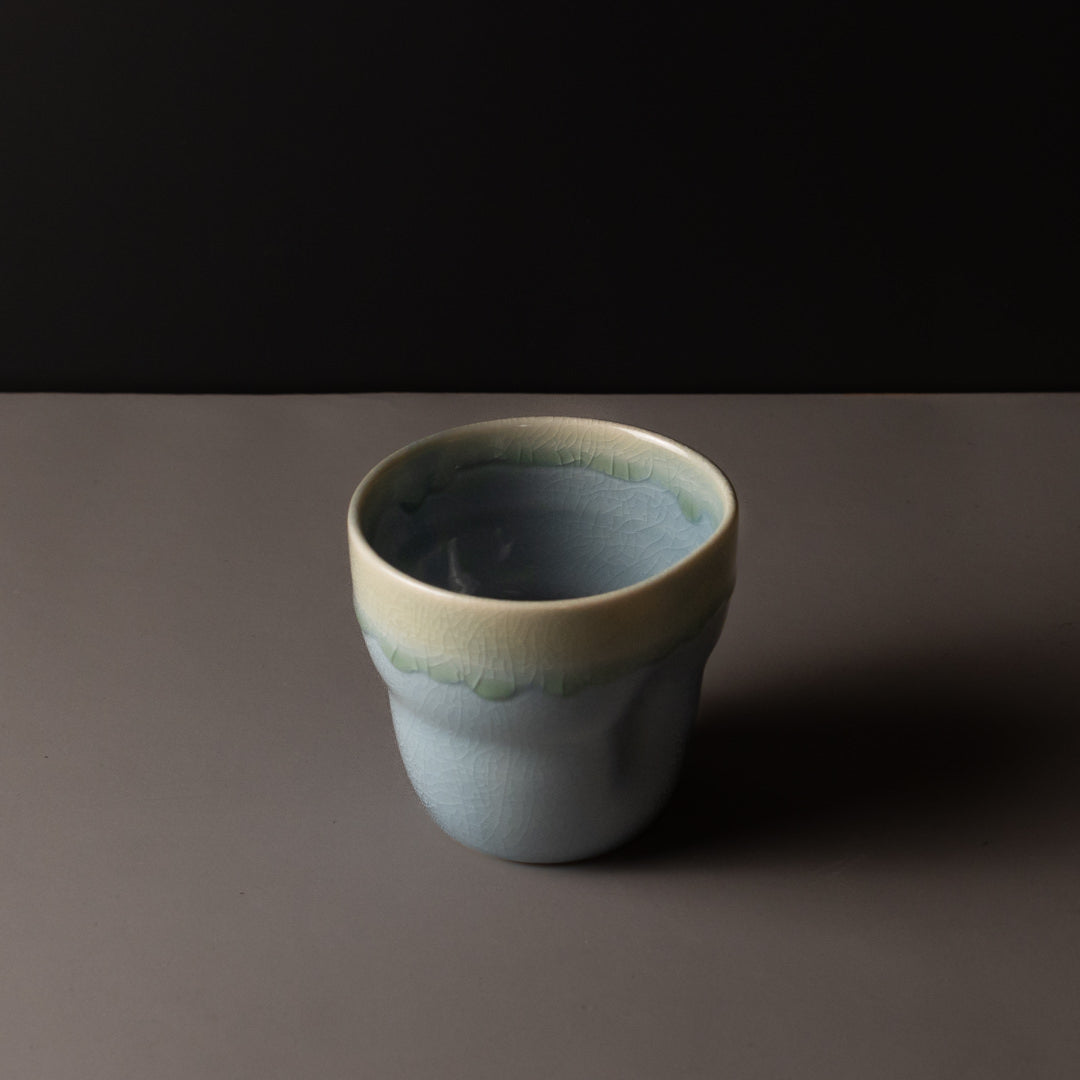 Mug Yunomi 280ml Crazed Blue Glaze V637-C2965
