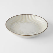 Plate High Rim 22.5cm White Sendan Glaze V637-C3129