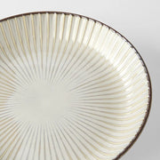 Plate High Rim 22.5cm White Sendan Glaze V637-C3129
