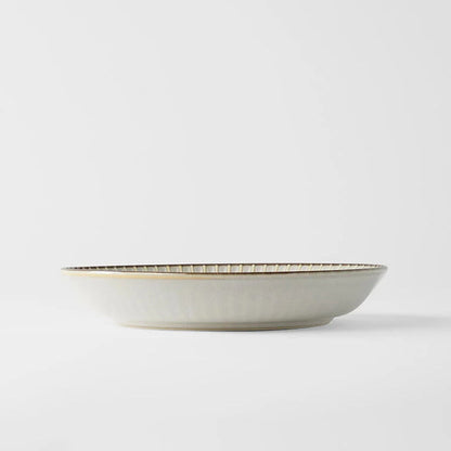 Plate High Rim 22.5cm White Sendan Glaze V637-C3129